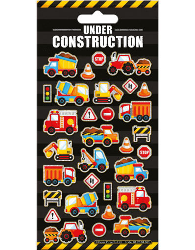 Picture of UNDER CONSTRUCTION SPARKLE STICKERS